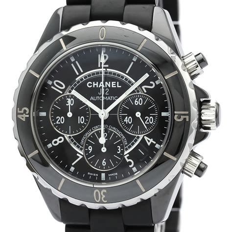 chanel j12 chronograph time|Chanel j12 watch men's.